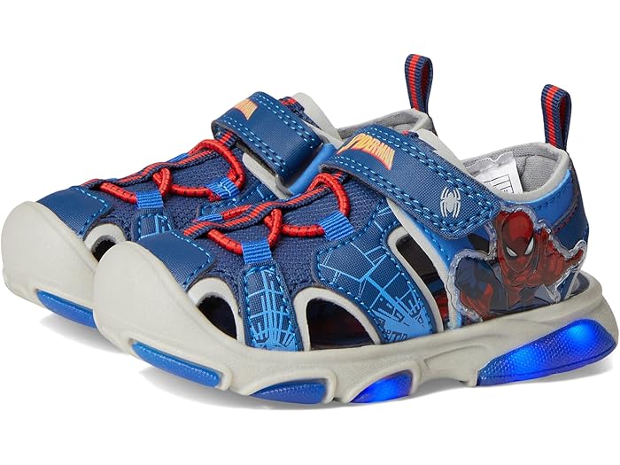 (取寄) ジョズモ ボーイズ スパイダーマン リバー サンダル (トドラー/リトル キッド) Josmo boys Spiderman River Sandal (Toddler/Little Kid) Navy