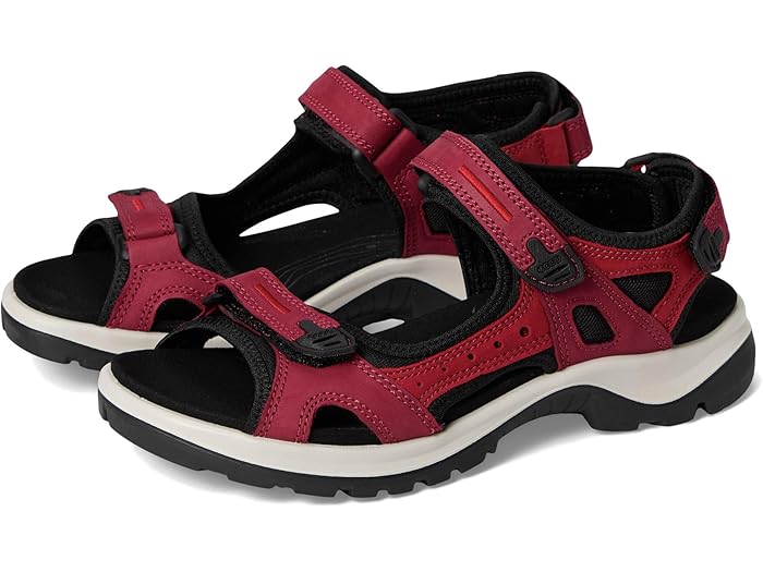 (取寄) エコー スポーツ レディース ユカタン サンダル ECCO Sport women Yucatan Sandal Brick/Chili Red Nubuck