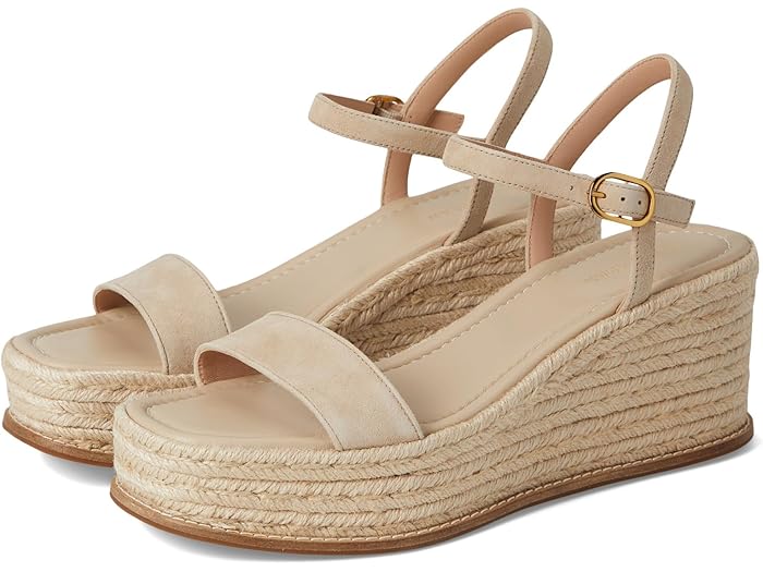 (取寄) コールハーン レディース クラウドフィール エスパドリーユ Cole Haan women Cloudfeel Keeton Espadrille Flatforms Light Sesame Suede