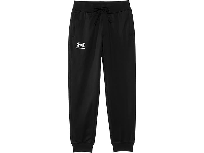 (取寄) アンダーアーマー キッズ ボーイズ アイコン ニット パンツ (ビッグ キッド) Under Armour Kids boys Icon Knit Pants (Big Kid) Black/White