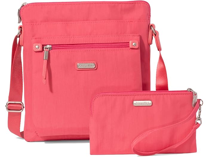 (取寄) バッガリーニ レディース ゴー バッグ ウィズ Rfid フォン リスレット Baggallini women Go Bagg with RFID Phone Wristlet Flamingo