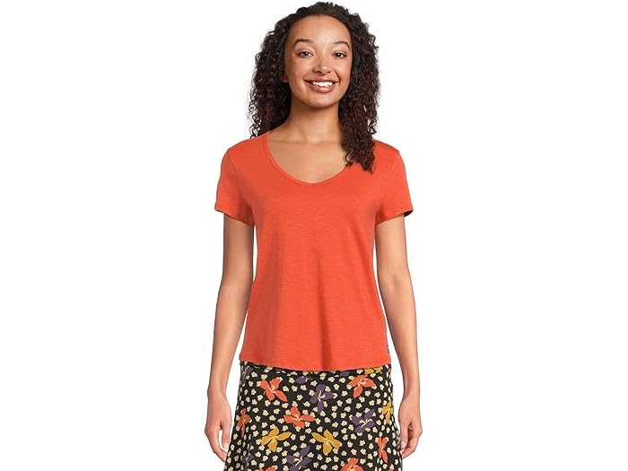 (取寄) トードアンドコー レディース マーリー ショート スリーブ V ティー Toad&Co women Marley Short Sleeve V Tee Burnt Ochre