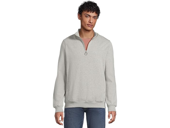 (取寄) バブアー メンズ ハーフ ジップ スウェットシャツ Barbour men Beckhill Half Zip Sweatshirt Grey Marl