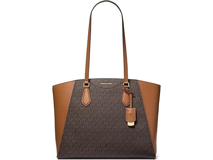 (取寄) マイケルコース レディース タリン ラージ マルチ ファンクション トップ ジップ トート MICHAEL Michael Kors women Taryn Large Multi Function Top Zip Tote Brown/Acorn