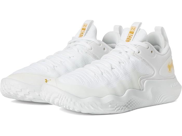 (取寄) アンダーアーマー レディース フロウ エース ロー Under Armour women Flow Ace Low White/White/Metallic Gold