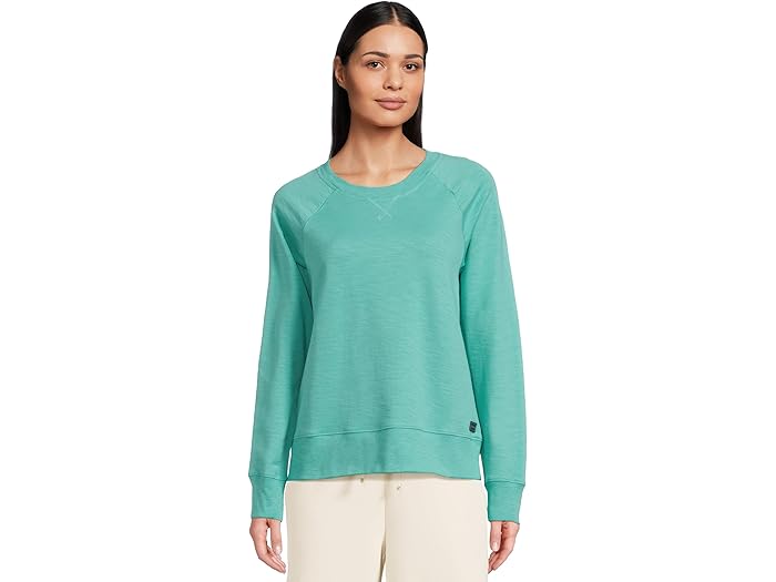 (取寄) エルエルビーン レディース ピークス アイランド クルー ネック L.L.Bean women Peaks  Crew Neck Glacial Teal