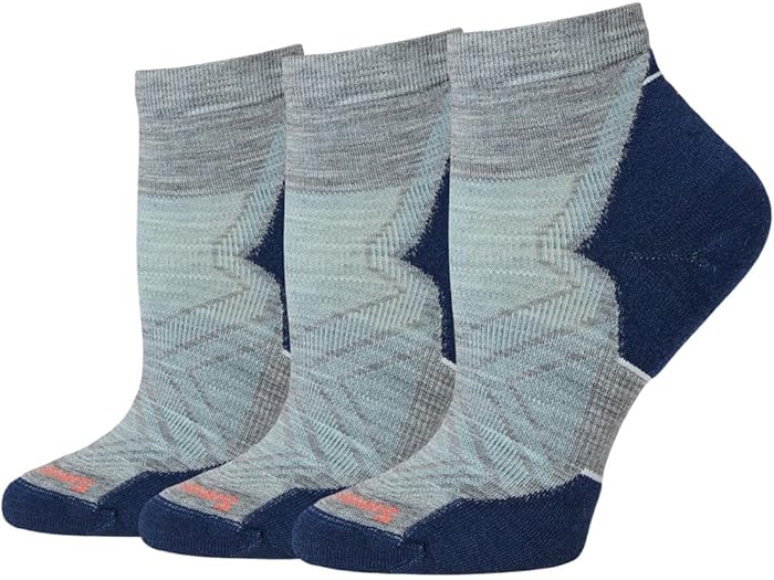 (取寄) スマートウール レディース ラン ターゲッティド クッション アンクル ソックス マルチパック Smartwool women Run Targeted Cushion Ankle Socks Multipack Light Gray