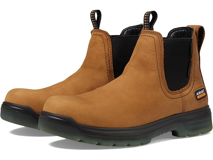 (取寄) アリアット メンズ ターボ チェルシー ウォータープルーフ カーボン トゥ エー Ariat men Turbo Chelsea Waterproof Carbon Toe EH Aged Bark
