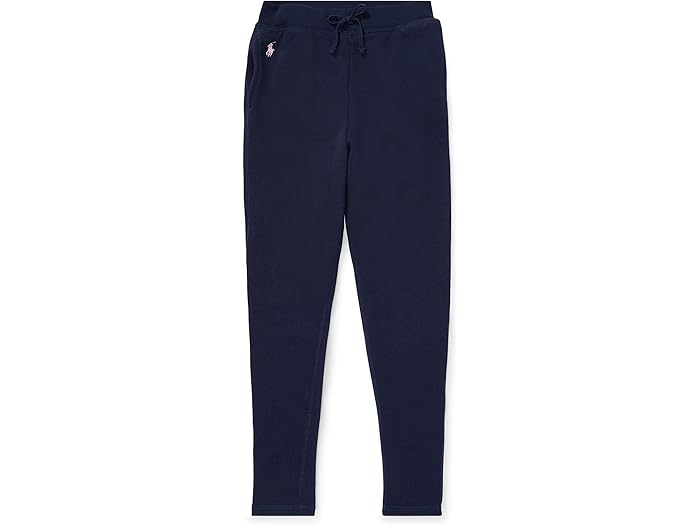 (取寄) ラルフローレン キッズ ガールズ フレンチ テリー レギングス (ビッグ キッズ) Polo Ralph Lauren Kids girls French Terry Leggings (Big Kids) Refined Navy