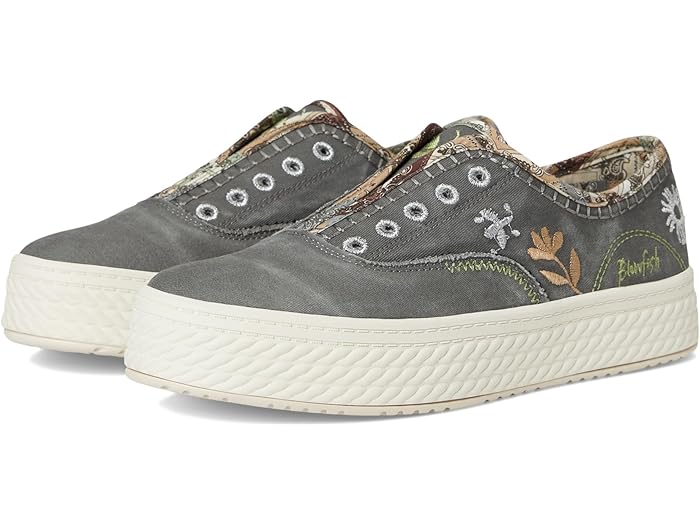 (取寄) ブローフィッシュ マリブ レディース スーパー スウィート スリッポン シューズ Blowfish Malibu women Super Sweet Slip On Shoes Charcoal Twill Fabric