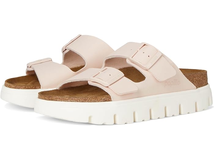 (取寄) ビルケンシュトック レディース パピリオ バイ アリゾナ チャンキー - ビルコ-フロー Birkenstock women Papillio by Arizona Chunky - Birko-Flor Light Rose