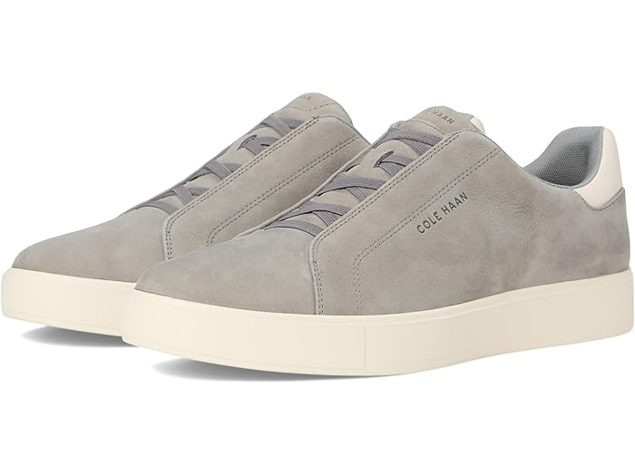 (取寄) コールハーン メンズ グランドプロ ラグゼ スリッポン スニーカー Cole Haan men Grandpro Luxe Slip-On Sneakers Sea Stone Nubuck/Angora