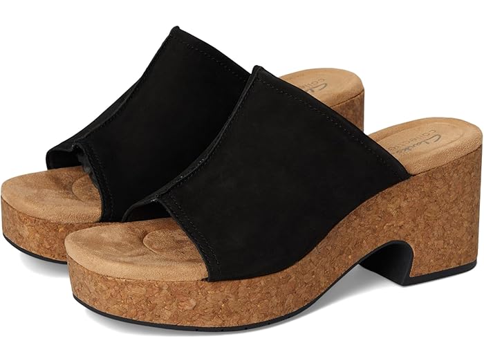 (取寄) クラークス 靴 シューズ レディース バイン ブラック Clarks women Nerisa Vine Black Nubuck