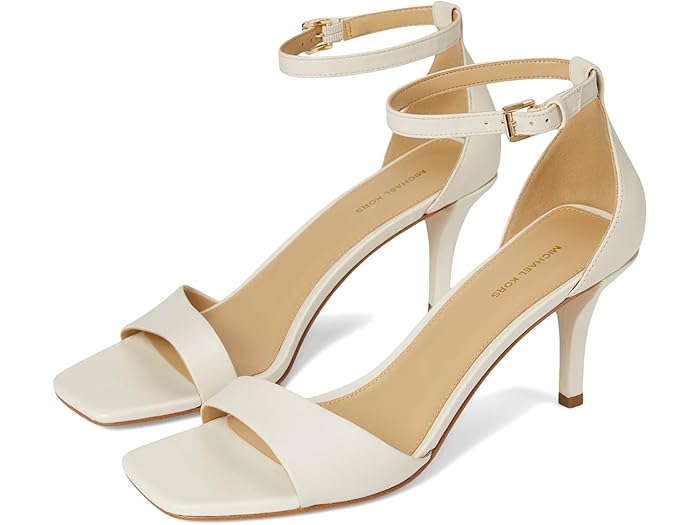 (取寄) マイケルコース レディース ヒールド サンダル MICHAEL Michael Kors women Jaida Heeled Sandal Light Cream