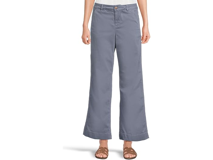 (取寄) エルエルビーン レディース コンフォート ストレッチ チノ ミッドライズ ワイド-レッグ パンツ L.L.Bean women Comfort Stretch Chino Mid-Rise Wide-Leg Pants Indigo Slate