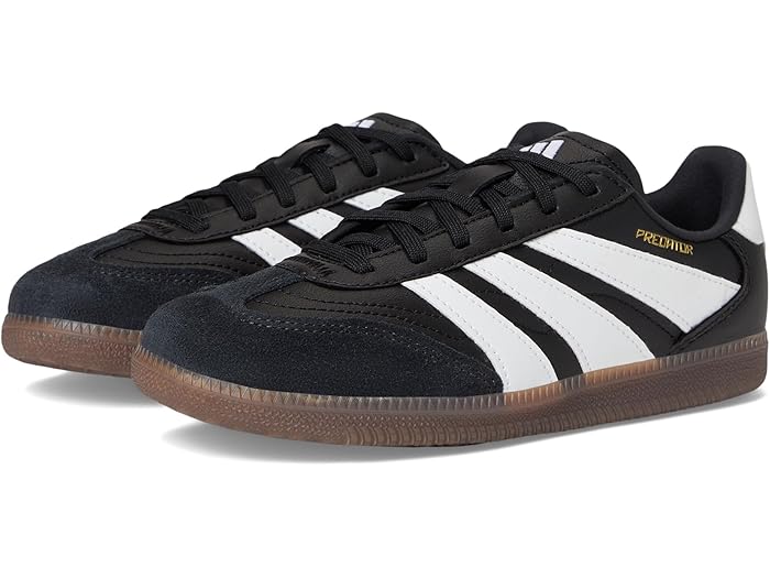 (取寄) アディダス キッズ キッズ フリースタイル プレデター インドア サッカー シューズ (リトル キッド/ビッグ キッド) adidas Kids kids Freestyle Predator Indoor Soccer Shoes (Little Kid/Big Kid) Black/White/Gold Metallic画像