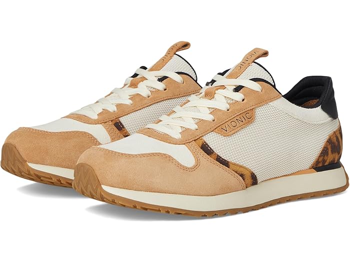 (取寄) バイオニック スニーカー レディース モナーク コート インスパイヤード シューズ 靴 VIONIC women Monarch Court Inspired Shoes Ivory/Leopard