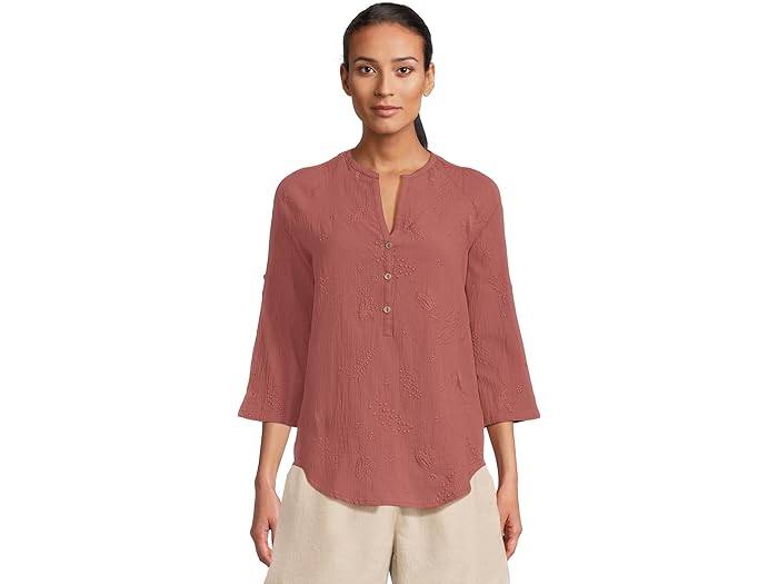 (取寄) ロイヤルロビンズ レディース オアシス チュニック リ 3/4 スリーブ Royal Robbins women Oasis Tunic II 3/4 Sleeve Wild Rhubarb