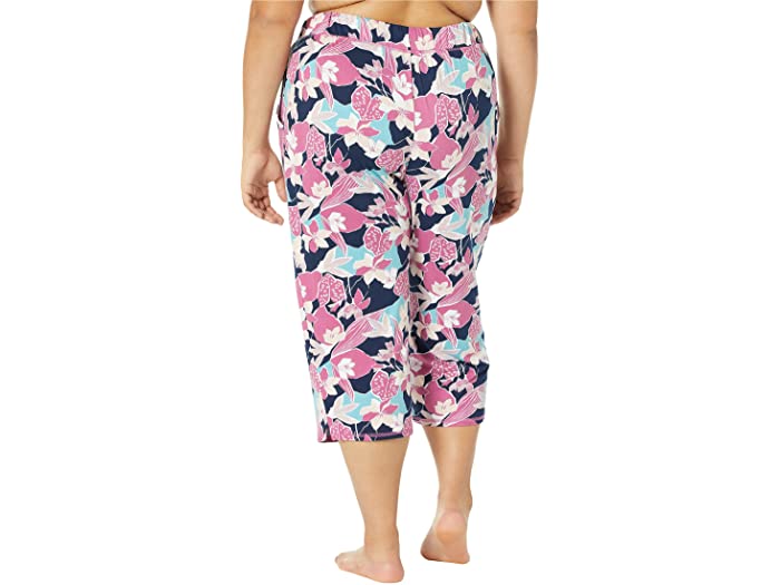 (取寄)ジョッキープラスサイズソフトエッセンシャルパジャマカプリJockeyPlusSizeSoftEssentialsPajamaCaprisEveningTropicPrint