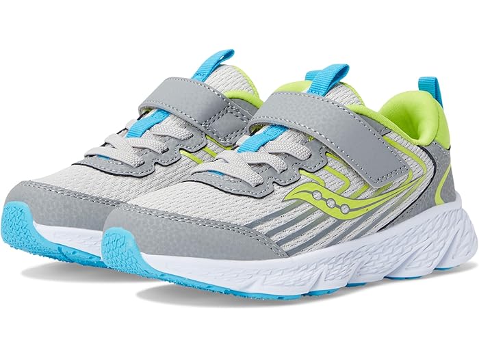 (取寄) サッカニー キッズ キッズ ウィンド 3.0 オルタナティブ クロージャー (リトル キッド/ビッグ キッド) Saucony Kids kids Wind 3.0 Alternative Closure (Little Kid/Big Kid) Grey/Green