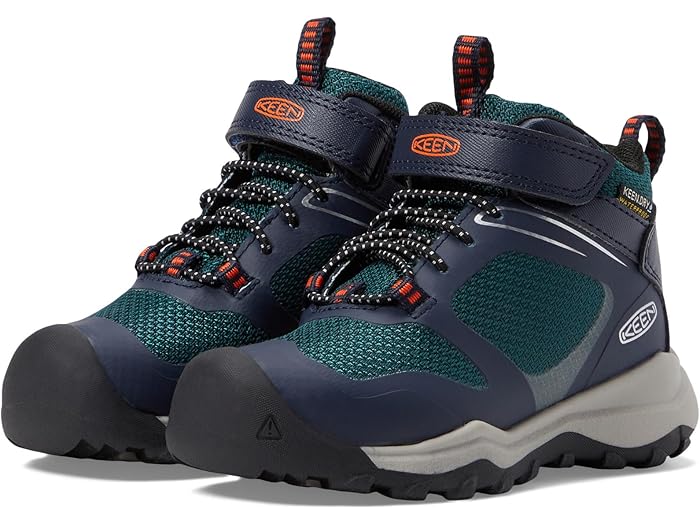 (取寄) キーン キッズ ボーイズ ワンドゥーロ ミッド ウォータープルーフ (トドラー/リトル キッド) KEEN Kids boys Wanduro Mid Waterproof (Toddler/Little Kid) Sky Captain/Sea Moss