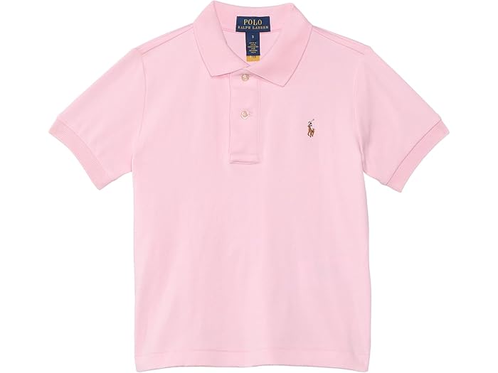 (取寄) ラルフローレン キッズ ボーイズ ソフト コットン ポロ シャツ (トドラー/リトル キッド) Polo Ralph Lauren Kids boys Soft Cotton Polo Shirt (Toddler/Little Kid) Carmel Pink