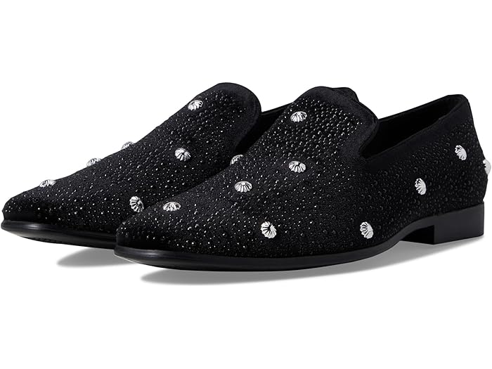 (取寄) ステイシー アダムス メンズ スパングル ラインストーン スリッポン Stacy Adams men Spangle Rhinestone Slip-On Black/Silver