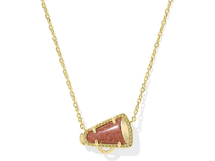 (取寄) ケンドラスコット レディース チェアー ショート ペンダント ネックレス Kendra Scott women Cheer Short Pendant Necklace Orange Goldstone