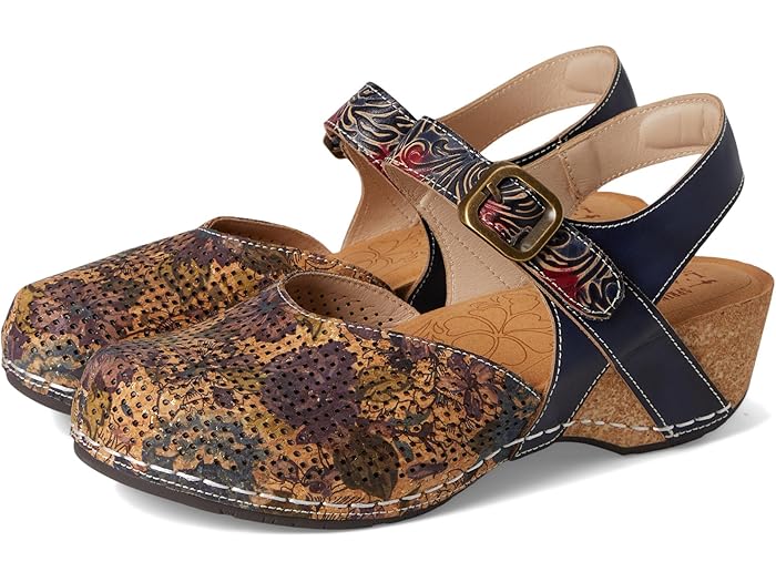 (取寄) ラルティストバイスプリングステップ レディース L'Artiste by Spring Step women Koraline Navy Multi