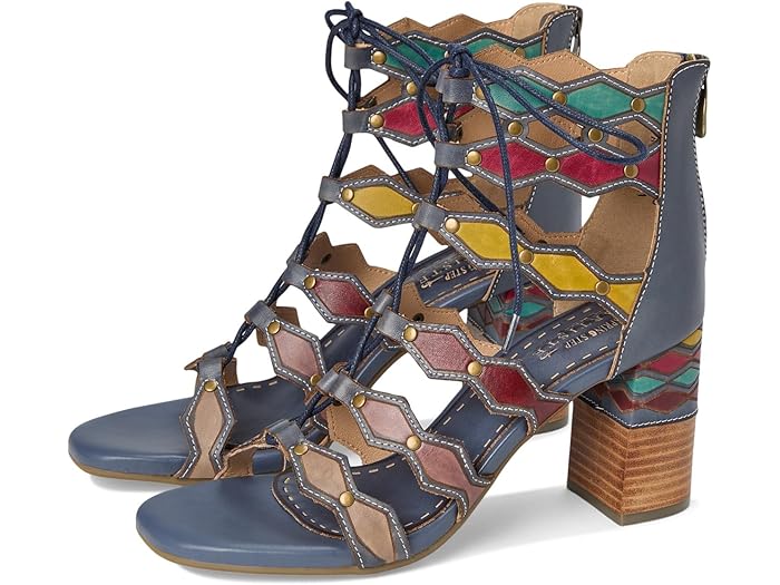 (取寄) ラルティストバイスプリングステップ レディース アールデコ L'Artiste by Spring Step women Artdeco Navy Multi 23,948円