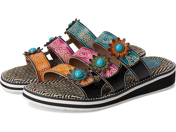 (取寄) ラルティストバイスプリングステップ レディース L'Artiste by Spring Step women Maryse Black Multi