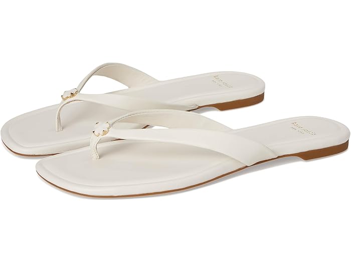 (取寄) ケイトスペード レディース スペード フラワー フリップ フロップ サンダル Kate Spade New York women Spade Flower Flip Flop Sandal Cream