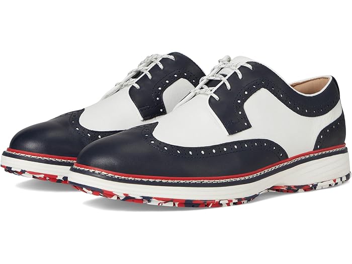 (取寄) ジョンストン&マーフィー メンズ アップトン GL3 ラグゼ ハイブリット Johnston & Murphy men Upton Gl3 Luxe Hybrid Navy/White Waterproof Full Grain