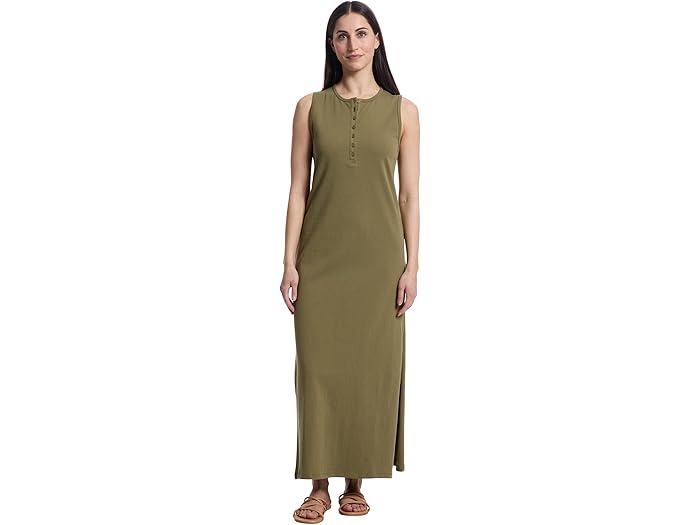 (取寄) リラ P レディース ヘンリー マキシ ドレス Lilla P women Henley Maxi Dress Kelp