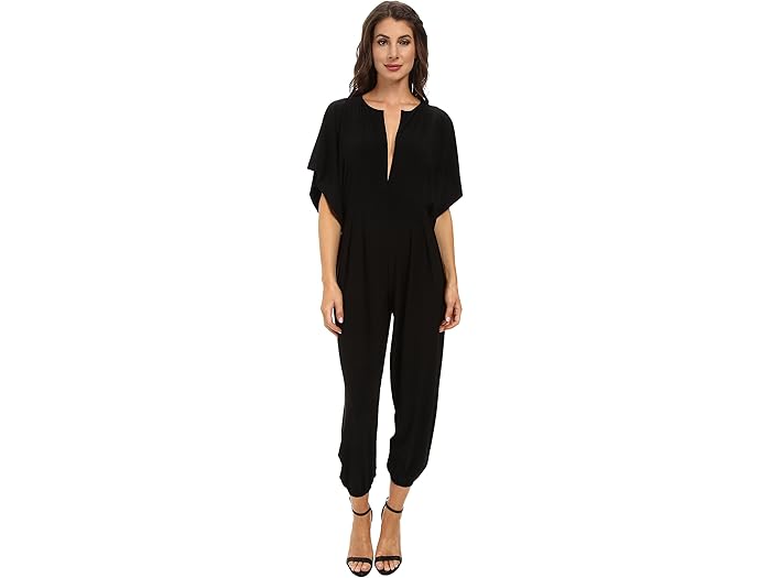 (取寄) ノーマ カマリ レディース レクタングル ジョグ ジャンプスーツ Norma Kamali women Rectangle Jog Jumpsuit Black