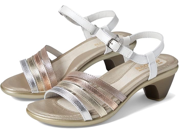 (取寄) ナオト レディース カレント Naot women Current Silver Leather/Gold/White Leather Combination 26,501円