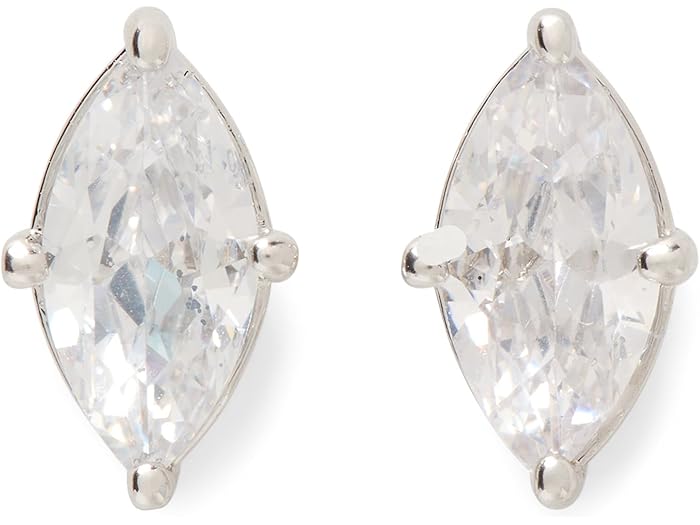 (取寄) ケイトスペード レディース シグニチャー ソリティア スタッズ Kate Spade New York women Signature Solitaire Studs Clear/Silver