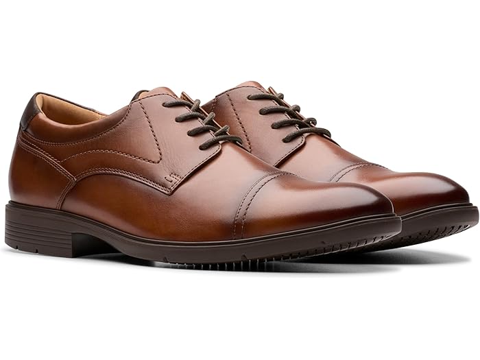 (取寄) クラークス 靴 メンズ キャップ Clarks men Eldredge Cap Dark Tan Leather