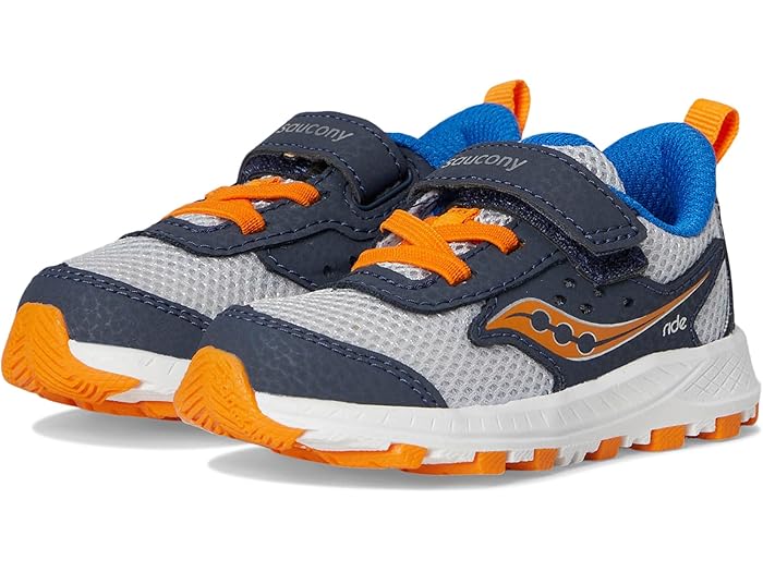 (取寄) サッカニー キッズ キッズ ライド JR (トドラー/リトル キッド) Saucony Kids kids Ride Jr (Toddler/Little Kid) Navy/Grey/Peel