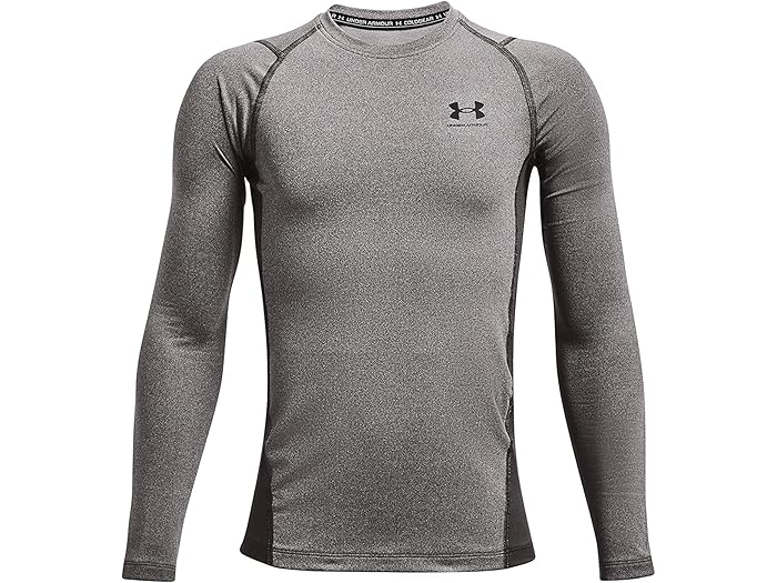 (取寄) アンダーアーマー キッズ ボーイズ コールドギア アーマー ロング スリーブ Tシャツ (ビッグ キッズ) Under Armour Kids boys ColdGear Armour Long Sleeve T-Shirt (Big Kids) Charcoal Light Heather/Black
