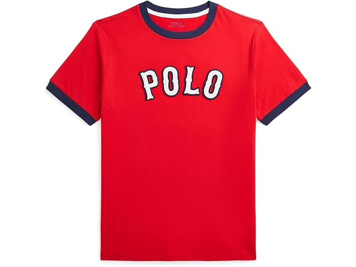 (取寄) ラルフローレン キッズ ボーイズ コットン ジャージ ティー (ビッグ キッド) Polo Ralph Lauren Kids boys Baseball-Logo Cotton Jersey Tee (Big Kid) RL2000 Red