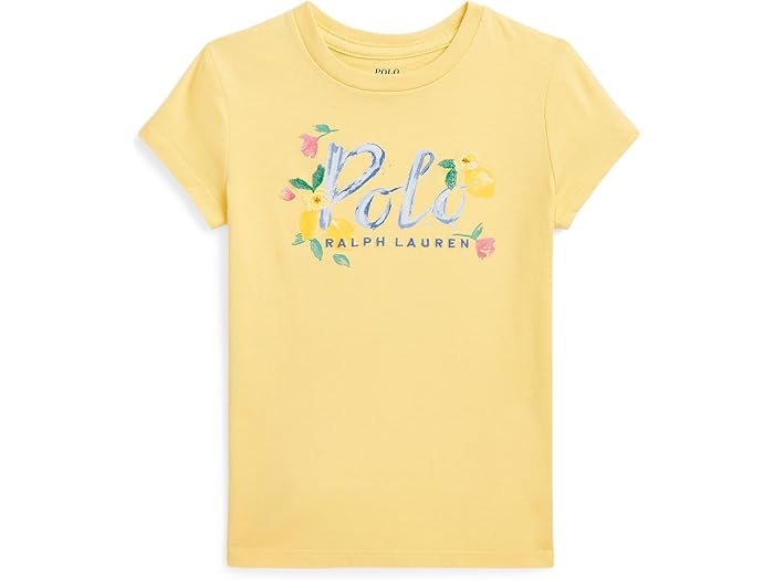 (取寄) ラルフローレン キッズ ガールズ ロゴ コットン ジャージ ティー (トドラー/リトル キッド) Polo Ralph Lauren Kids girls Logo Cotton Jersey Tee (Toddler/Little Kid) Banana Peel