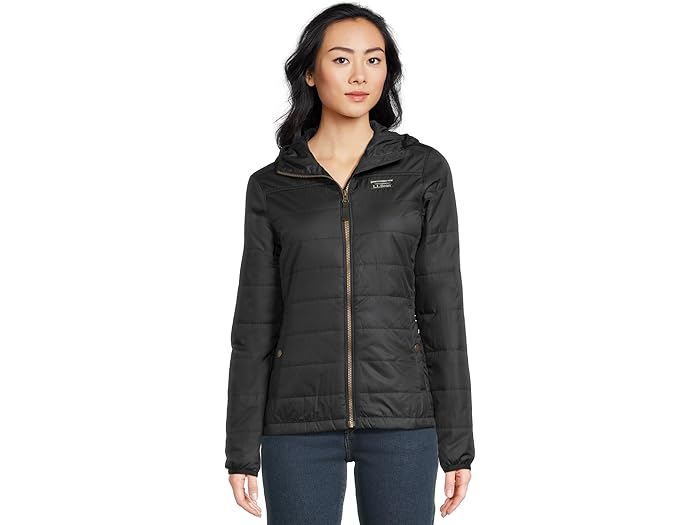 (取寄) エルエルビーン レディース マウンテン クラシック フーデット パファー L.L.Bean women Mountain Classic Hooded Puffer Black
