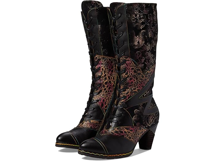 (取寄) ラルティストバイスプリングステップ レディース マラギー クロコ L'Artiste by Spring Step women Malagie Croco Black Multi