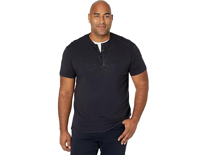 (取寄) ジョン バルベイトス メンズ デューク ヘンリー John Varvatos men Duke Henley Navy