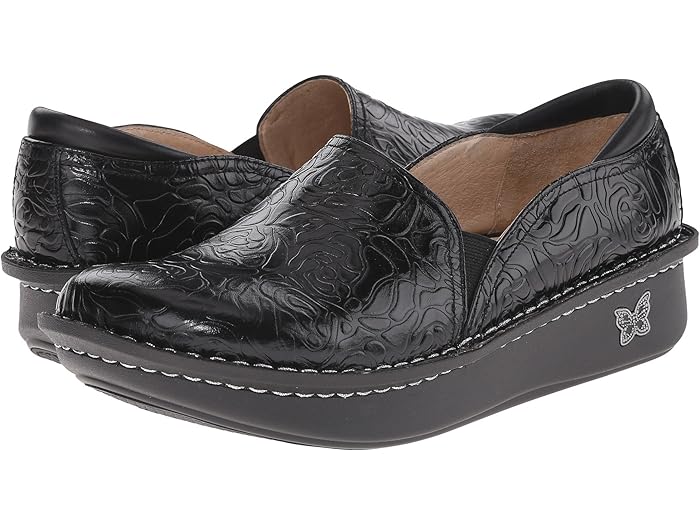 (取寄) アレグリア レディース デブラ プロフェッショナル Alegria women Debra Professional Black Emboss Rose Leather