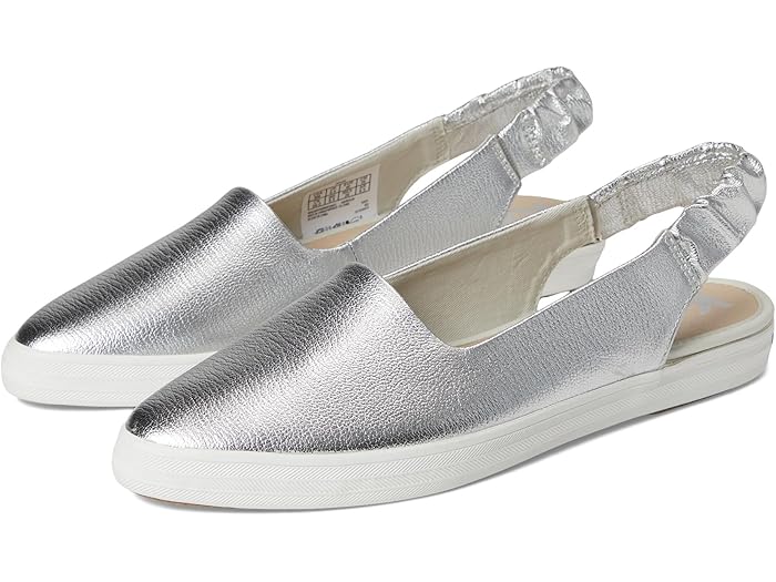 (取寄) ケッズ スニーカー レディース ポイント スリングバック Keds women Point Slingback Silver Washed Metallic Suede