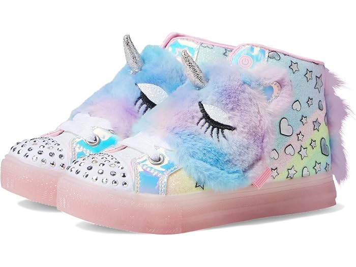 (取寄) スケッチャーズ キッズ ガールズ トゥインクル トゥ-シャッフル ブライツ 314274L (リトル キッド) SKECHERS KIDS girls Twinkle Toe-Shuffle Brights 314274L (Little Kid) Light Pink/Multi画像