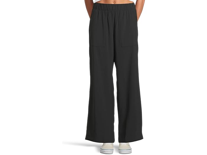 (取寄) ビヨンドヨガ レディース ストレッチ ウーブン ワイド レッグ パンツ Beyond Yoga women Stretch Woven Wide Leg Pants True Black