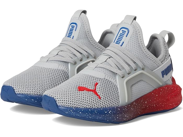 (取寄) プーマ キッズ キッズ ソフトライド エンゾ オルタナティブ クロージャー (リトル キッド) PUMA Kids kids Softride Enzo Alternative Closure (Little Kid) Cool Light Gray/Blazing Blue/For All Time Red